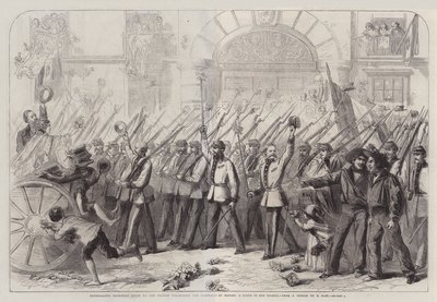 Réception enthousiaste donnée aux volontaires britanniques pour Garibaldi à Naples, une scène dans le Toledo - Thomas Nast